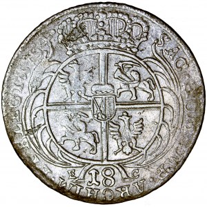 Polska (Saksonia), August III, tynf (tymf, ort) 1754 (1756-1762), falsyfikat pruski, tzw. efraimit
