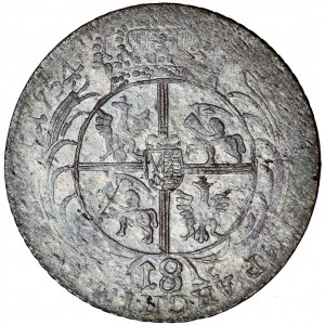 Polska (Saksonia), August III, tynf (tymf, ort) 1754 (1756-1762), falsyfikat pruski, tzw. efraimit