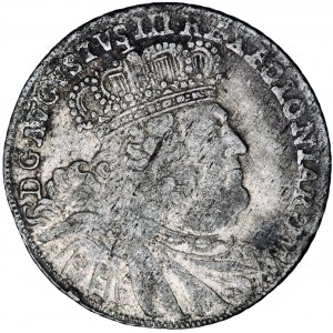 Polska (Saksonia), August III, tynf (tymf, ort) 1754 (1756-1762), falsyfikat pruski, tzw. efraimit