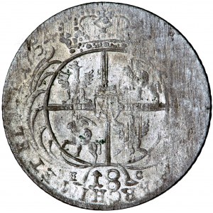 Polska (Saksonia), August III, tynf (tymf, ort) 1754 (1756-1762), falsyfikat pruski, tzw. efraimit