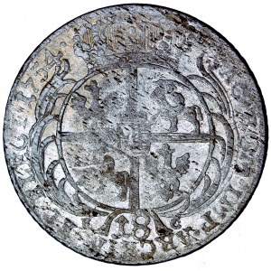 Polska (Saksonia), August III, tynf (tymf, ort) 1754 (1756-1762), falsyfikat pruski, tzw. efraimit