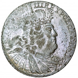 Polska (Saksonia), August III, tynf (tymf, ort) 1754 (1756-1762), falsyfikat pruski, tzw. efraimit