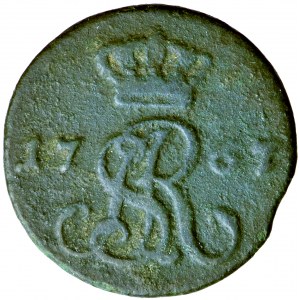 Polska, Stanisław August, Korona, półgrosz 1767, men. Warszawa, P. M. Gartenberg