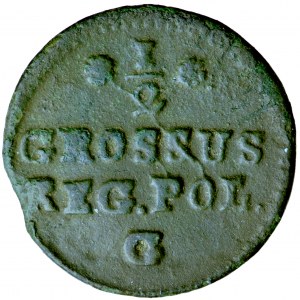 Polska, Stanisław August, Korona, półgrosz 1767, men. Warszawa, P. M. Gartenberg