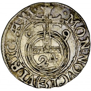 Szwecja, Karol XI, Ryga, półtorak (ferding) 1669, men. Ryga, Joachim Meinecke