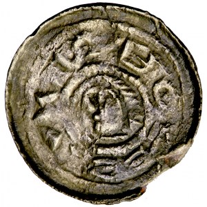 Poland, Boleslaw II Szczodry (Bold), ducal denarius, men. Kraków, ca. 1070-76