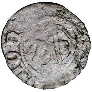 Poland, Ladislaus II Jagiello, Crown, small quarto (three-quarter), mens. Krakow, 1393-1394, miners Monald and Piotr Bork