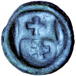 Poland, Casimir II (IV) Jagiellonian, Elbląg, brakteat, men. Elblag, after 1457