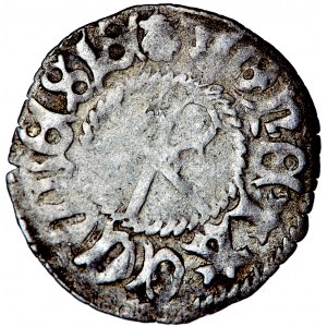 Inflanty (Łotwa), Arcybiskupstwo ryskie i miasto Ryga, szeląg b.d. (1479-1484), men. Ryga