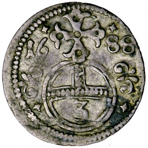 Czechy, Śląsk, Leopold I, greszel 1688, men. Opole, M.M. Wackerle