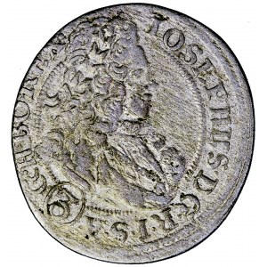 Czechy, Śląsk, Józef I, grosz (3 krajcary) 1709, men. Wrocław, Franz Nowack