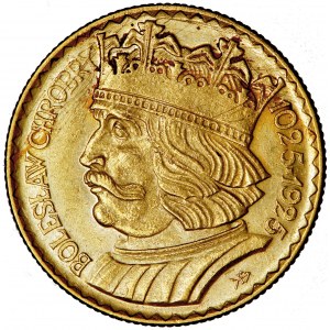 II Rzeczpospolita Polska, 10 złotych 1925, Bolesław Chrobry, men. Warszawa.