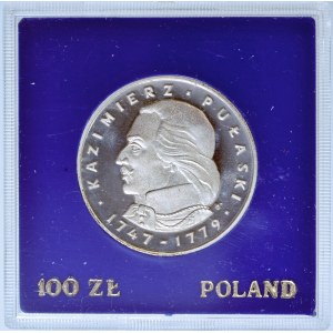 Polska Rzeczpospolita Ludowa, 44 x 100 złotych 1976, Kazimierz Pułaski, men. Warszawa (44 sztuki)