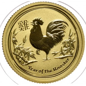 Australia, 2017. 1/10 ounce, Year of the Rooster