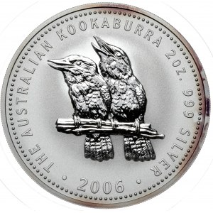 Australia, Kookaburra, 2006, 2 oz, 2 oz Ag 999