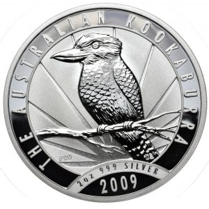 Australia, Kookaburra, 2009, 2 oz, 2 uncje Ag 999