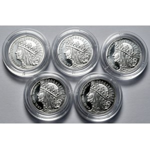 Królowa Jadwiga, 1/10 uncji, 5 szt. w kapslach
