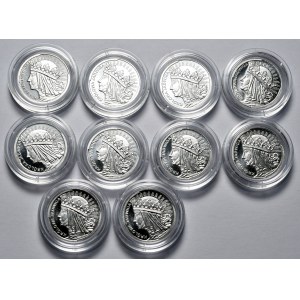 Królowa Jadwiga, 1/10 uncji, 10 szt. w kapslach