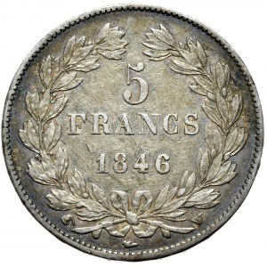 France, 5 Francs, 1846