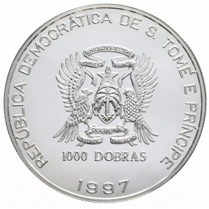 Wyspy Świętego Tomasza i Książęca, 1000 Dobras, 1997r.