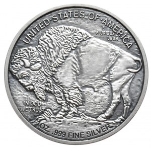 USA, bizon, 1 oz, Ag 999, Antic