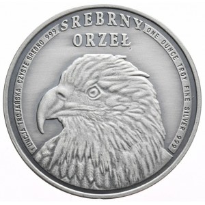 Srebrny Orzeł, 2012r., Antic, 1oz., Mennica Płocka