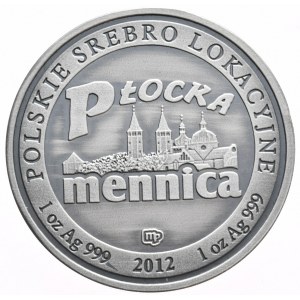 Srebrny Orzeł, 2012r., Antic, 1oz., Mennica Płocka