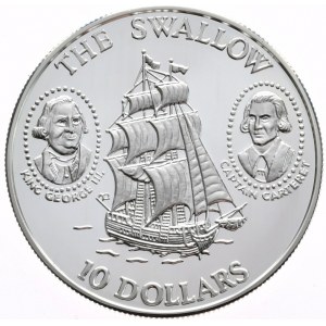 Wyspy Salomona, 10 Dolarów, 1994r. Swallow