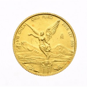 Mexico, Libertad, 1/10 oz Au, 2016. RARE