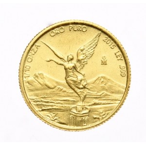 Mexico, Libertad, 1/10 oz Au, 2015. RARE