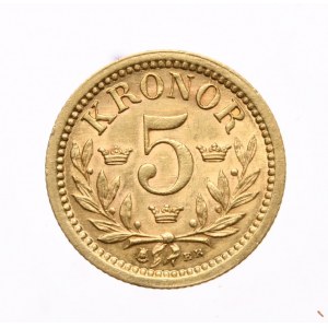 Sweden, 5 Crowns, 1899.