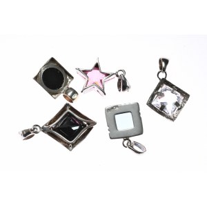 Jewelry, pendants with stones, Ag925