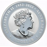 Australia, $1, 2023. Emu color