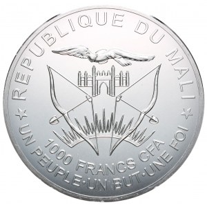 Mali, 1000 Franków, 2015r., Boże Narodzenie, RZADKOŚĆ