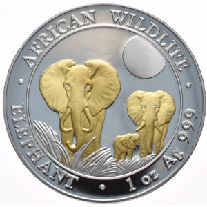 Somalia, 100 Szylingów, 2014r., Słoń
