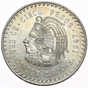 Meksyk, 5 Pesos, 1947r.