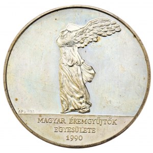 Węgry, medal 1990r. WSKM, Nike, Srebro