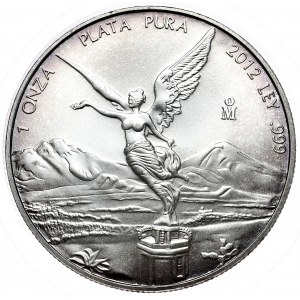 Meksyk, Libertad, 2012r., 1 oz, uncja 999 AG