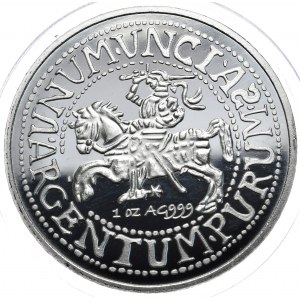 SM, Półgrosz litewski Zygmunta Augusta, 1 oz, uncja Ag 999
