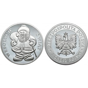Santa Claus, 1oz, Ag 999, silver bar shaped box