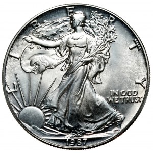 USA, 1 Dolar, 1987r., 1 oz, srebro 999