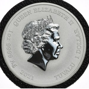 Tuvalu, 1 Dolar, 2021r., Posejdon
