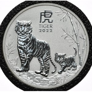 Australia, 1 Dolar, 2022r. Tygrys