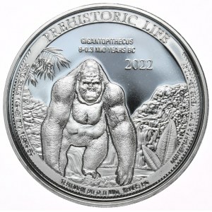 Kongo, 20 Franków, 2021r., Gigantopithecus