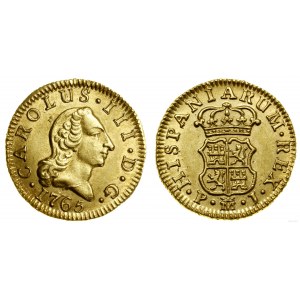 Hiszpania, 1/2 escudo, 1765 PJ, Madryt