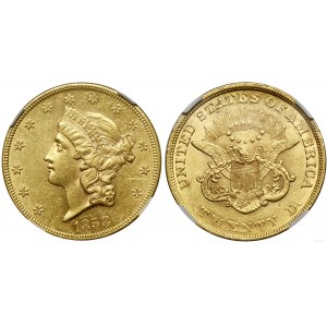 Spojené státy americké (USA), $20, 1858, Philadelphia
