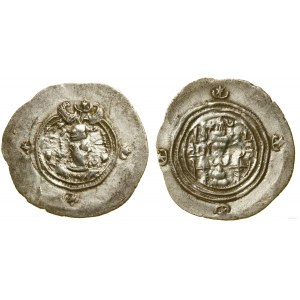 Persja, drachma, 6 rok panowania, mennica WYHC (prawdopodobnie w Iraku)