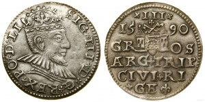 Poland, trojak, 1590, Riga