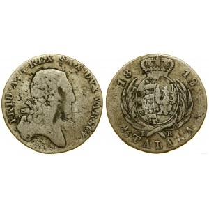 Pologne, deux zlotys (1/3 de thaler), 1812 IB, Varsovie