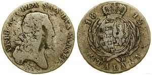 Pologne, deux zlotys (1/3 de thaler), 1812 IB, Varsovie